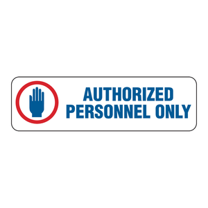 Etiqueta de Seguridad de PVC Autoadhesiva para Personal Autorizado de Brady, Duradera para Áreas Restringidas - Product Image 2