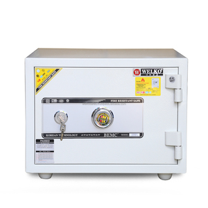 <b>Key</b> <b>Lock</b> <b>Safe</b> LX400 KC WHITE Stainless Steel Fireproof Commercial & Home Use - Product Image 2
