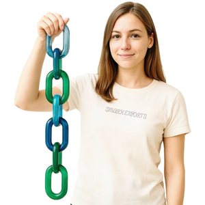 Cadenas Decorativas de Resina Coloridas de Diseño Moderno, Logotipo Personalizable, Hechas a Mano para Diwali y Cumpleaños - Product Image 1