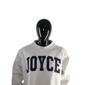 Sweat-shirt Joyce à col montant en coton 100 %, coupe classique, unisexe, décontracté, imprimé lettres sur le devant, tricoté pour l'automne - Product Image 6