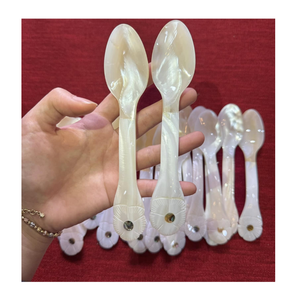 Cuillère décorative en nacre, faite à la main, en coquillage naturel, vaisselle pour la maison, la restauration, les cafés, les hôtels et les complexes hôteliers - Product Image 4