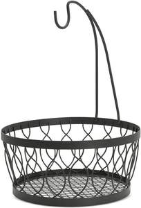 Panier de rangement multifonctionnel en métal à un seul niveau pour fruits et légumes, support de cuisine pour bananes, écologique et économique - Product Image 3