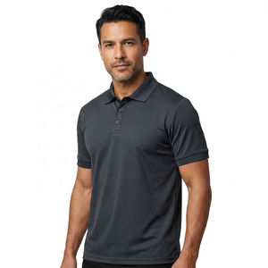LHT-15 Atmungsaktives, Schweißableitendes, Schnelltrocknendes 100% Polyester-Strickhemd für Herren Golf-Shirt mit Tasche und Individuellem Logo - Product Image 2