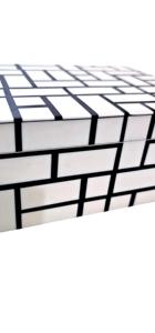 Boîte à bijoux artisanale en os incrusté, motif floral marocain, écologique, pour rangement décoratif, décoration de table, nouvel an - Product Image 4