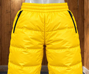 <b>Men</b> Quilted Design Full Length Puffer Trouser Quilted Winter Casual <b>Pants</b> Elastic Waist Lightweight Casual Puffer <b>Pants</b> <b>Summer</b> - Product Image 4