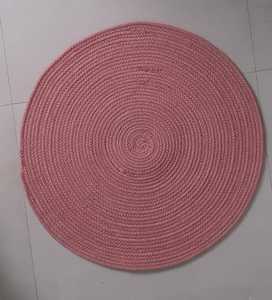 Handcrafted Braided <b>Round</b> Rug Jute Table <b>Mat</b> Woven Floor Pads Soft Eco -Friendly Home Decor - Product Image 2