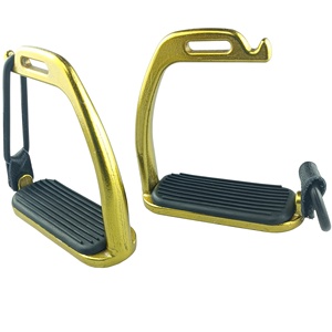 High Strength Aluminum Alloy Horse Stirrups Shock Absorbing Anti Slip <b>Footrest</b> Professional Equestrian Riding Gear - Product Image 3