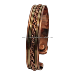 Brazalete Magnético de Cobre de Alta Resistencia para Hombre - Brazalete de Bio-Terapia para Aliviar el Dolor de Artritis, Tendinitis y Articulaciones, Diseño Moderno, Aniversario - Product Image 4