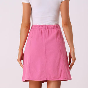 Jupes en jean taille haute pour femmes, streetwear d'été, légères, de qualité supérieure, style vintage, confortables, respirantes, mini-jupes - Product Image 3