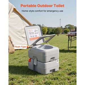Portable Toilet for Adults 5.3 Gallon Detachable Waste Tank with 120 Flushes Level Indicator for Outdoor <b>Camping</b> & Travel - Product Image 2