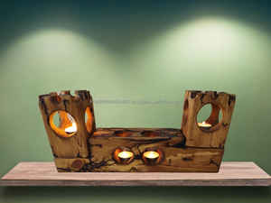 Soporte de luz en T de cristal artístico con diseño intrincado para el estilo del hogar, ocasiones especiales, bodas, fiestas y eventos - Product Image 3