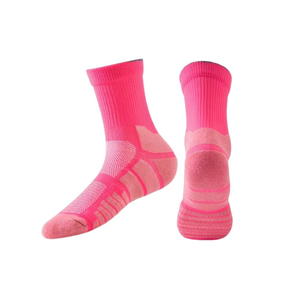 Chaussettes de basket-ball personnalisées en Spandex/Polyester pour l'automne, vente en gros, chaussettes de course professionnelles à séchage rapide, hauteur genou, pour adultes - Product Image 4