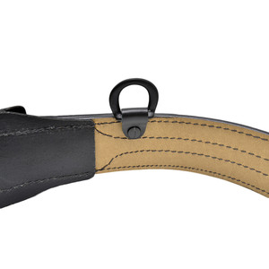 Cinturón formal de cuero genuino negro con hebilla de pasador y construcción duradera para uso en ropa de trabajo - Product Image 4