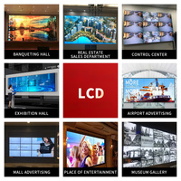 Mur vidéo LCD 46/49/55/65 pouces pour salles de conférence, salles d'exposition et écrans de surveillance grand écran.