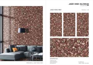 Azulejos de porcelana para el mercado internacional, Jazz, superficie de alto brillo, 60x120cm, 600x1200mm, tamaño 24x48, para paredes interiores de primera calidad - Product Image 3