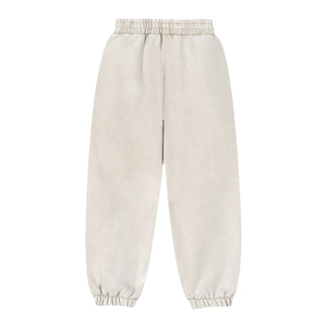 Men's Solid Color Sweatpants <b>Elastic</b> <b>Waist</b> Drawstring Side Pockets Casual Joggers Sand Wash Knitted Cotton Midweight Autumn Wear - Product Image 4
