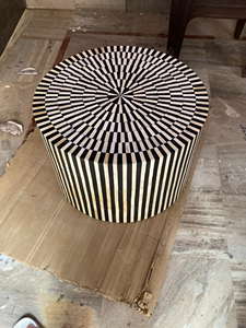 Table basse en os incrusté de forme personnalisée, design Art Déco, Perfect Enterprises PE-BT-0023 - Product Image 2