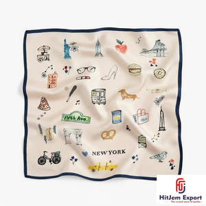 ผ้าพันคอหรูหราสั่งทำพิเศษ ดีไซน์น้ำหนักเบา ผ้าไหมพิมพ์ลายดิจิทัล แฟชั่นฮิญาบ ผ้าคลุมศีรษะ ผ้าพันคอ คอลเลคชั่นขายส่ง - Product Image 4