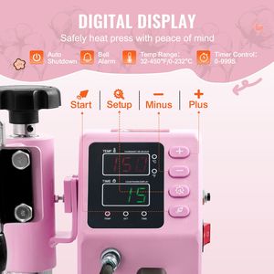 Pressa a Caldo 12 x 10 Pollici con Rotazione a 360 Gradi, Riscaldamento Rapido, Digitale, Pre-Voltaggio 110V, per Stampa su Magliette e Abbigliamento - Product Image 4
