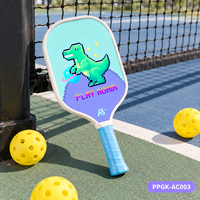 Raquette de pickleball en fibre de verre pour enfants, noyau alvéolé pressé à froid, motif UV, pour la vente au détail junior, marque privée, approvisionnement en gros