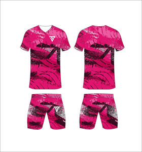Custom Sublimated Geometric <b>Soccer</b> Jersey Set V-Neck Short Sleeve Moisture Wicking Polyester Adult All Seasons Sportwear - Product Image 6