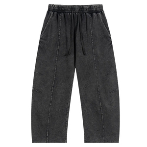 Pantalon de survêtement décontracté pour homme Harry Johnson, taille élastique, poids moyen, cordon de serrage, poches latérales, respirant, coton délavé, pour l'automne - Product Image 1
