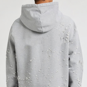 Nouveaux sweats à capuche déchirés pour hommes, vêtements décontractés pour l'hiver, sweats à capuche déchirés pour hommes en différents designs - Product Image 4