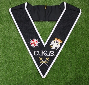 C.K.S. Masónicos Collar de Oficiales con Bordado Masónico, Collar Ceremonial del Gran Consejo - Product Image 2