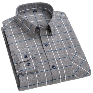 Chemise en flanelle pour homme, dernière mode, vente en gros, OEM, décontractée, manches longues, best-seller, 100% coton, séchage rapide, respirante, design personnalisé - Product Image 2