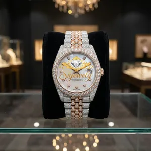 Moissanite Ronde Taille Brillant, Pierre Précieuse Non Montée pour Décoration de Montre Analogique en Quartz en Acier Inoxydable, Fabrication de Bijoux Entièrement Sertis - Product Image 1