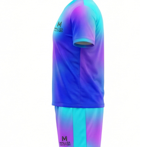 ชุดเสื้อและกางเกงขาสั้นฝึกซ้อมฟุตบอลมืออาชีพ น้ำหนักเบา ชุดกีฬาฟุตบอล ชุดทีม  แบบกำหนดเองได้ MALUZA INDUSTRIES - Product Image 4