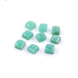 Cuadrados de amazonita natural calibrados de 4 mm, piedra preciosa de amazonita natural suelta para la fabricación de joyas - Product Image 1