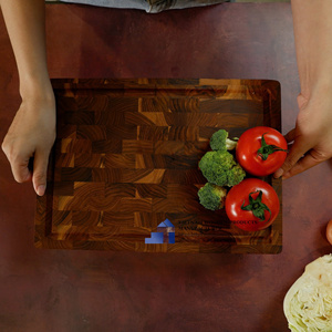 Tabla de Cortar de Madera de Teca Duradera, Tabla de Cortar de Grano Completo de Primera Calidad, Proveedor Mayorista de Utensilios de Cocina de Madera - Product Image 4