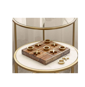 Juego de Tres en Raya de Madera para Adultos y Niños, Juego de Tres en Raya de Madera de Acacia Premium, Juguetes Educativos, Juegos Personalizados, Gran Venta - Product Image 5