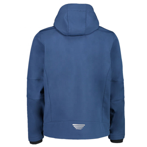 Chaqueta Safari de Invierno para Hombre, Recubierta de Mezclilla, Cuero Genuino, Grosor Estándar, Cuello Alto, Impermeable, Botones de Cuerno, Servicio OEM - Product Image 2