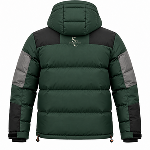 OEM Unisex Winter Hooded Eco-Friendly Puffer <b>Jacket</b> Custom Logo Quilted <b>Padded</b> <b>Waterproof</b> Windproof Wholesale - Product Image 2