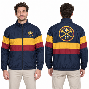 Full Zip Windbreaker Club <b>Jacket</b> <b>Light</b> <b>Weight</b> Easy Care Side Pockets Fitness Team Uniform Tailoring Garment Comfort Teams Design - Product Image 1