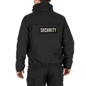 Chaqueta de Patrulla para Bicicleta con Mangas Desmontables Impermeables de Alta Calidad al por Mayor, Forro Extraíble, Uniforme de Guardia de Seguridad de Dos Tonos para Invierno - Product Image 6