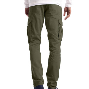 Mens Cotton Cargo Pants Relaxed Straight Leg Fit Multi Pocket Casual <b>Trousers</b> for Streetwear and Everyday Lifestyle - Product Image 5