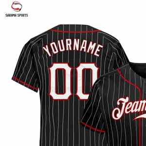 Uniformes Deportivos Personalizados Unisex Transpirables, Camisetas de Béisbol y Sóftbol Cortas con Estampado, Técnica de Sublimación, Uniformes de Equipo 100% Poliéster - Product Image 3