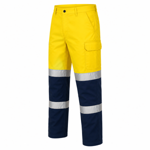 High Quality Men Hi Vis Reflective <b>Cargo</b> <b>Pants</b> Utility Pocket Heavy Duty Workwear Trousers Custom High Visibility <b>Work</b> <b>Pants</b> - Product Image 5