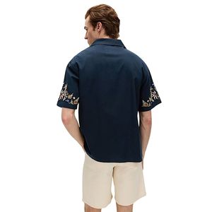 Modern Men’s Cotton Rich Embroidered <b>Shirt</b> <b>Half</b> Sleeve Smart Casual Beach and Party Wear - Product Image 3