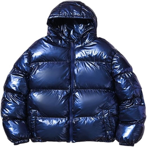 Veste matelassée noire en PU pour femme et homme, col montant, fermeture éclair, longueur courte, hiver, décontractée, imperméable, coupe ajustée - Product Image 4