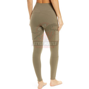 Leggings elásticos de cintura elástica para mujer, servicio OEM con MOQ bajo, leggings de yoga de alta calidad, ropa deportiva a precio económico. - Product Image 3
