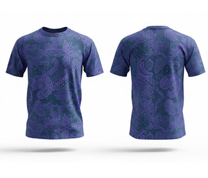 เสื้อยืดพิมพ์ลายแบบซับลิเมชั่นคุณภาพพรีเมียม โพลีเอสเตอร์ 100% |   ไซส์ผู้ชาย ผู้หญิง และเยาวชน |   ชุดกีฬาฝึกซ้อมน้ำหนักเบา แห้งเร็ว - Product Image 1