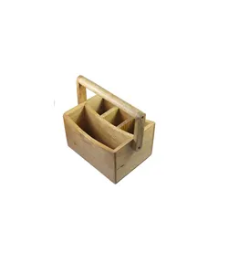 Organizador de escritorio de madera hecho a mano para niños, para guardar artículos de papelería, cuadernos, lápices y materiales de manualidades. - Product Image 1