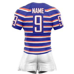 Ensembles d'uniformes de rugby de qualité supérieure en gros, logo personnalisé, 100% polyester, séchage rapide, respirant, unisexe, adulte, prix abordable - Product Image 2