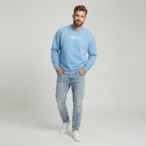 HAWK EYE SPORTS Sweat à capuche décontracté pour homme, nouvelle mode automne, en polaire 350g, imperméable, imprimé, écologique, coupe droite à épaules tombantes - Product Image 4