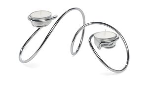 Wide Polished Nickel Pillar Candle Holder Elegant Modern Metal Candle <b>Stand</b> for Home Decor - Product Image 6