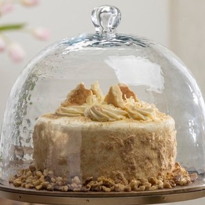 Premium Wooden <b>Cake</b> <b>Stand</b> Featuring A Warm Brown Wood Finish And Elegant Metallic Banding With <b>Stand</b> Serving & Home Decoration - Product Image 5